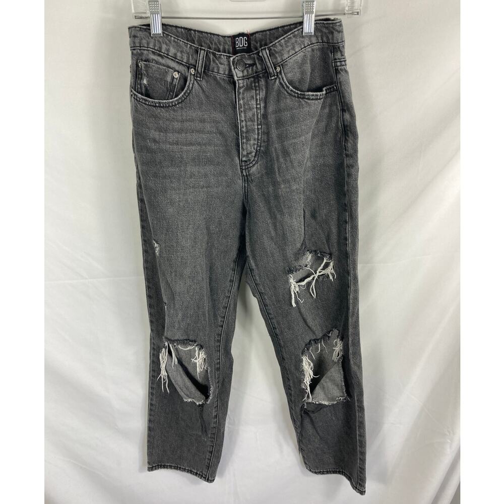 BDG Urban Outfitters Slim Straight Distressed Grey Jeans Size 29